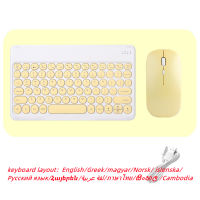 Conjunto De Mouse E Teclado Sem Fio,Combos Bluetooth Sedos,Russo,Árabe,Tailandês,Nórdico,Grego,IOS,, Android, Windows Phone, Tablet