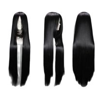 Anime Bungo Stray Dogs Tanizaki Naomi 100cm Long Black Wig Heat Resistant Hair Cosplay Costume Wigs + a wig cap