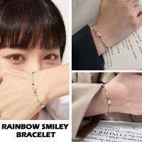 Bracelets For Women Bracelet Decorated With Beads Color For Women Smiley Rainbow Face K5N5