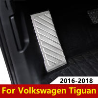 สำหรับโฟล์คสวาเกน VW Tiguan 2 Mk2 2016 2017 2018 2019 2020สแตนเลสรถส่วนที่เหลือเท้าซ้ายเหยียบครอบคลุมแผ่นกันลื่นอุปกรณ์เสริม