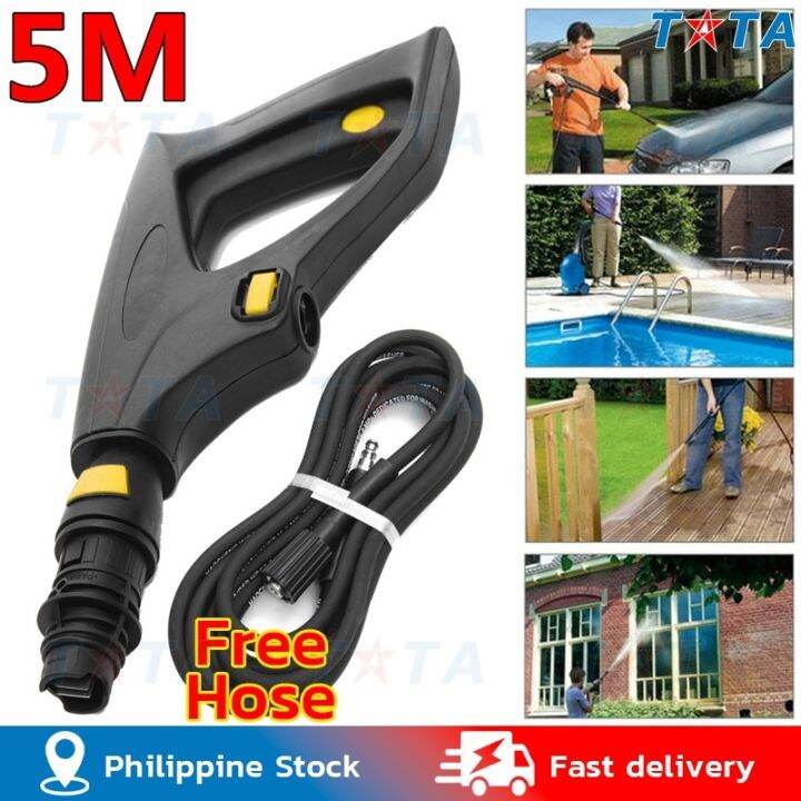 High Pressure Washer Spray Jet With 5M Hose Trigger Lance Strong Water