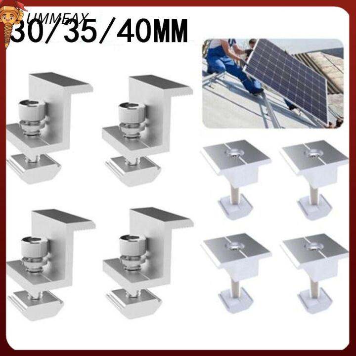 UMMEAX Aluminium 30-40mm Fixing Roof Block Component Solar Panel Rail ...