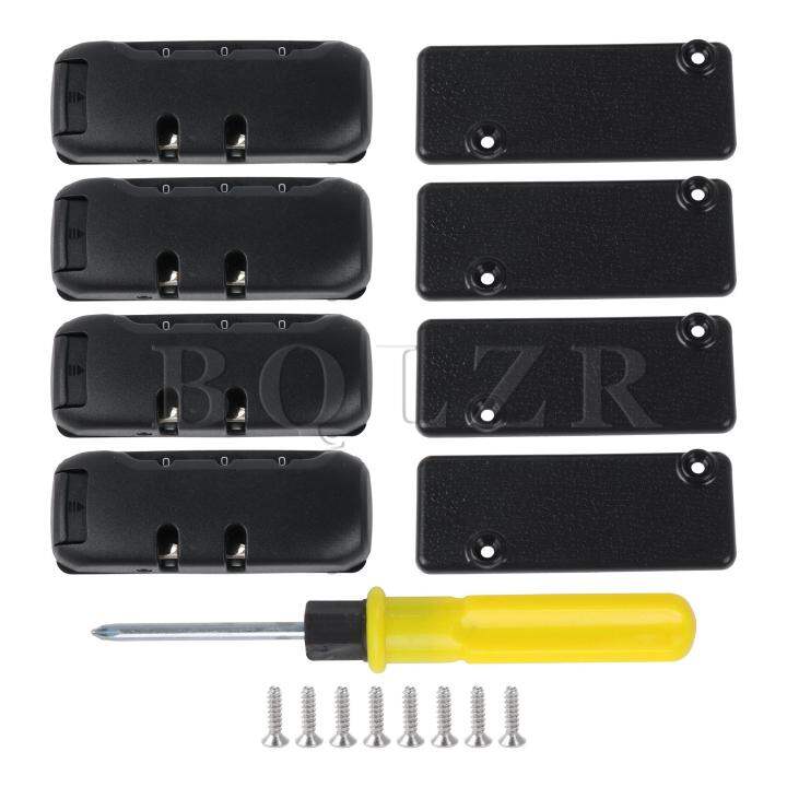 TSA Padlock 3 Digit Combination Travel Suitcase Luggage Bag Lock Set of 4 Black Lazada PH