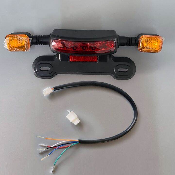 12V Electrical Motorbike Tail Light 48V 60V 3 In1 Led Ebike Rear light