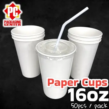 16oz Plastic Cups With Dome Lids and Boba Straws 80 Pack 16 Oz