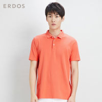 เสื้อโปโลชาย เสื้อคอปกชาย/หญิง คอปกรัดแขน ผ้านิ่ม สบายตัว PoLo ผ้าCOTTON (สีโอรส)