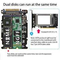 [Hot K] M.2 SSD To U.2อะแดปเตอร์ SFF-8639 SSD การ์ด Dual Interface PCIE3.0 X4 SATA M2 Converter สำหรับคอมพิวเตอร์พีซีเดสก์ท็อป DIY