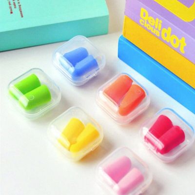6Pairs box-packed comfort earplugs noise reduction silicone Soft Ear Plugs Swimming Silicone Earplugs Protective for sleep Accessories Accessories
