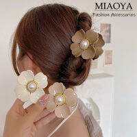 MIAOYA Fashion Jewelry Shop กิ๊บติดผมลายดอกไม้สำหรับผู้หญิง เครื่องประดับผมมุกแฟนซีสำหรับนักเรียน ของขวัญวันเกิดที่สวยงาม