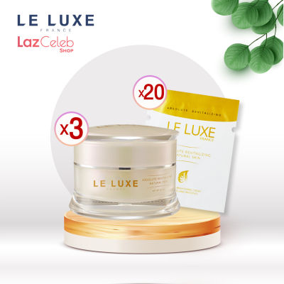 Le Luxe France Absolute 30ml x3 กระปุก + แบบซอง 20ซอง : ครีมมาส์ก บำรุง รักษาฝ้า สูตรเข้มข้น บำรุงผิวหน้า