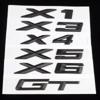 1X Matt black ABS Car Badge Sticker Auto Body Al Plastic Emblem Decal For BMW X1 X3 X4 X5 X6 GT E83 F25Accessories Car Styling