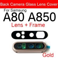 กล้องมองหลังฝาครอบเลนส์กระจกสำหรับ Samsung Galaxy A80 A850 A805f ด้านหลังกล้องหลักส่วนอะไหล่กรอบวงแหวนเลนส์กระจก