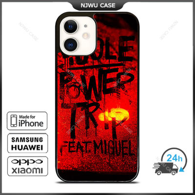J Cole Power Trip Artwork Phone Case for iPhone 14 Pro Max / iPhone 13 Pro Max / iPhone 12 Pro Max / XS Max / Samsung Galaxy Note 10 Plus / S22 Ultra / S21 Plus Anti-fall Protective Case Cover