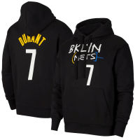 เสื้อเจอร์ซีย์ NBAS Brooklyn Net-S Irvings Durants เสื้อเจอร์ซีย์แข็งเสื้อซ้อมกีฬาลำลองเสื้อกันหนาวมีฮู้ด