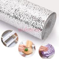 HOT Oil Proof Waterproof Self Adhesive Wallpaper Kitchen Aluminum Foil Stickers