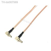 □✳  5 Pcs  RF Coaxial Right Angle CRC9 to Right Angle CRC9  for RG316 Jump Pigtail  Cable Connector(15cm)