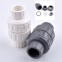 ㍿ 25mm 32mm PVC Check ValveIrrigation Fish Tank Aquarium Tube Garden Watering Adapter Fittings Water Swimming pool Pipe Connector