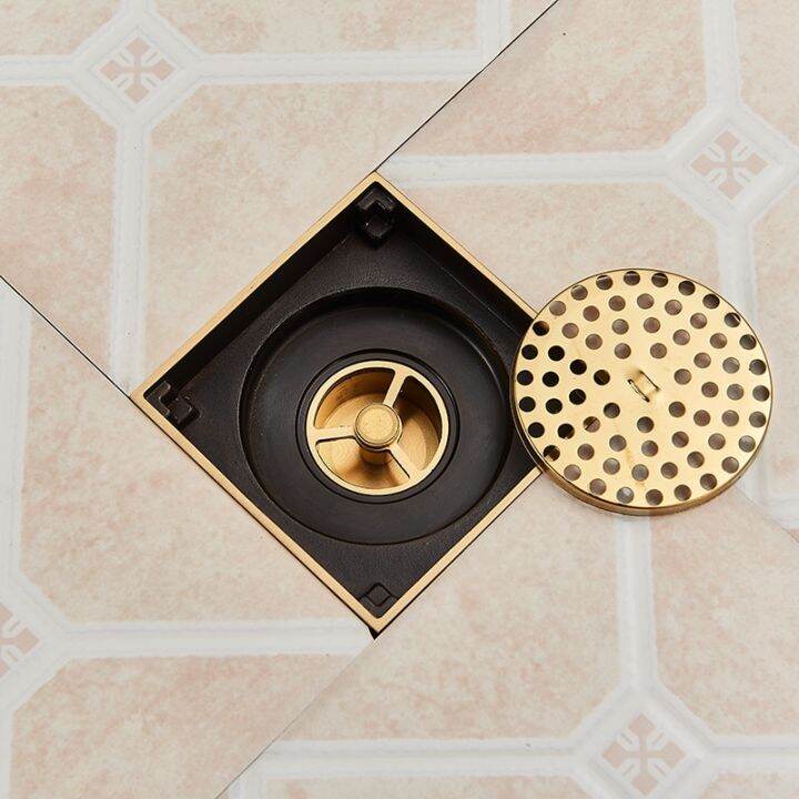 quyanre-brushed-gold-square-invisible-bathroom-floor-drain-waste-grate-shower-drain-black-floor-drain-tile-insert-drain-by-hs2023