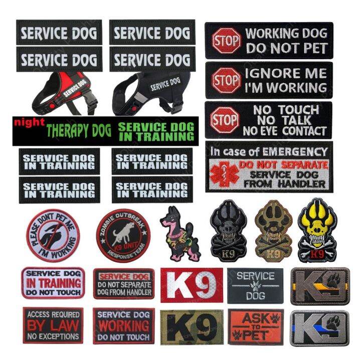 service-dog-k9-unit-esa-pet-service-dogs-sling-sticker-pvc-magic-sticker-badge-tactical-patch-for-dog-clothing-hook-and-ring-adhesives-tape