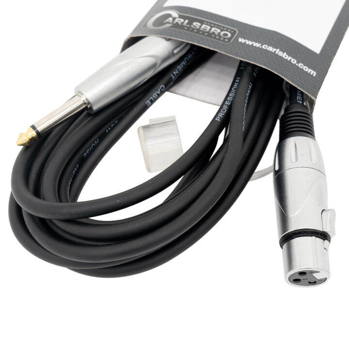 carlsbro-สายไมค์-phone-jack-to-xlr-ตัวเมีย-10-เมตร-รุ่น-bxj007a-10m-phone-jack-to-xlr-female-mic-cable-สายไมโครโฟน-สายแคนนอนตัวเมีย-สายแจ็ค-cannon-แถมฟรีที่รัดสาย