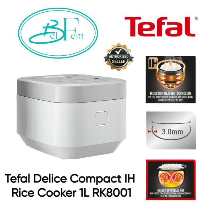 Tefal Delice Compact IH Rice Cooker 1L RK8001 2 YEARS WARRANTY Lazada Singapore