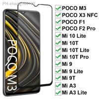 9D Protective Tempered Glass For Xiaomi POCO M3 X3 NFC F1 F2 Pro Screen Protector For Mi 9 10 Lite A3 9T 10T Pro Full Cover Film