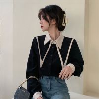 COD DSFERTRETRE Korean Style Women Ladies Loose Long Sleeve Shirt Blouse