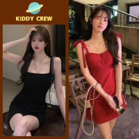 Kiddy Crew พร้อมส่งร้านในไทย เดรสสายเดี่ยวกระโปรงสั้นเหนือเข่าสุดแสนน่ารัก ดีไซน์ใหม่เก๋ๆ