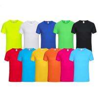 Summer Sporty Mens crew neck thin short sleeve candy color quick dry T-Shirt YF043