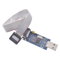 USB USBasp ISP 3.3V / 5V AVR โปรแกรมเมอร์ USB ATMEGA8 ATMEGA128ใหม่ + 10PIN สายรองรับ64Bit Win7