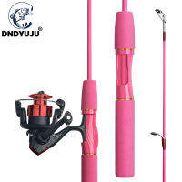 DNDYUJU Children Fishing Lure Rod 1.5M Beginner Fishing Pole Cute Rod Include Spinning Reel Pink Green Available Childrens Gift