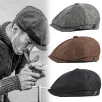 Lots Retro Men Berets Street Newsboy Hat Spring Autumn Winter British Beret Hats Men Peaked Painter Caps Forward Cabbie Hats