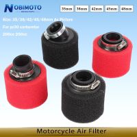 【LZ】 Motorcycle Double Sponge Straight Neck Air Filter Cleaner  35 38 40 42 45 48mm For Kayo BSE Motorcycle Dirt Pit Bike ATV Filters