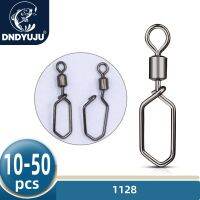 ♟✆ DNDYUJU 10/20/50pcs Fishing Barrel Swivel Stainless Steel Quick Pin Rotate Square Fishing Lure Connector Fishing Accessories