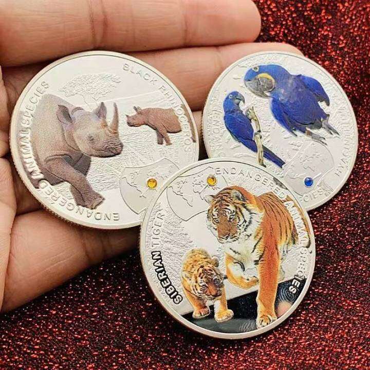 very-beautiful-endangered-animal-species-1oz-silver-coin-with-diamond-commemorative-silver-plated-coins-new-year-christmas-gifts