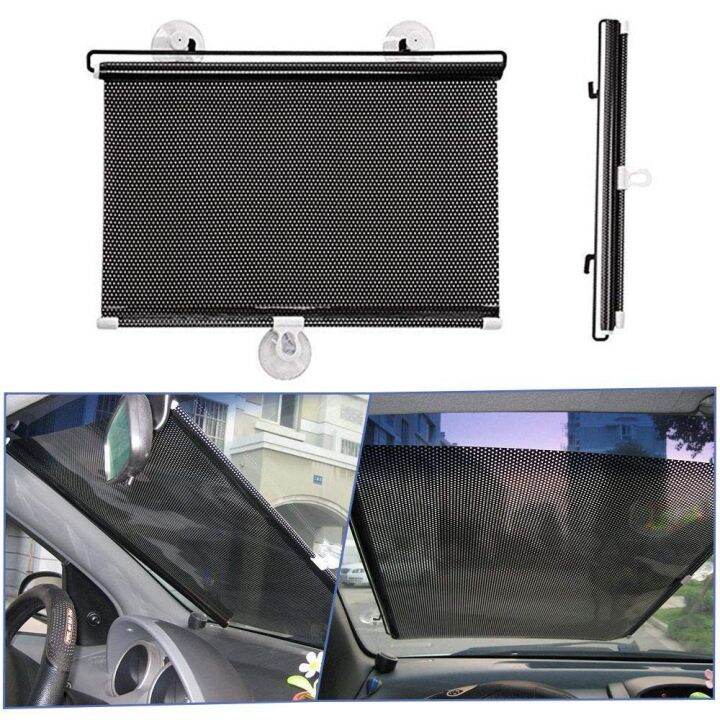 [4] Car Retractable Shade Roll-up Car Window Sunshade | Lazada PH