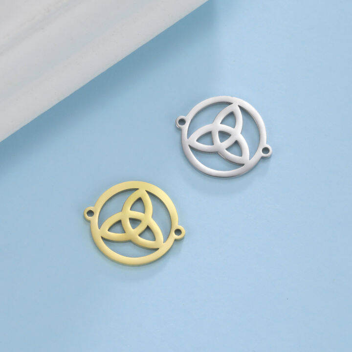 teamer-5pcs-vintage-witch-knot-charm-สำหรับเครื่องประดับทำ-amulet-สแตนเลส-charms-สร้อยข้อมือเครื่องประดับทำอุปกรณ์ขายส่ง