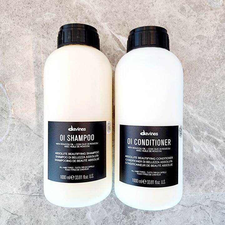 Davines OI Shampoo /Conditioner 1000ml สำหรับผมทุกประเภท เพิ่มความนุ่ม