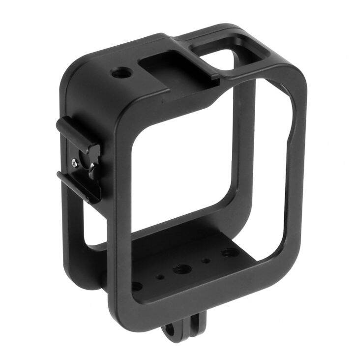 กรงกล้องสำหรับ-gopro-max-360-vr-พาโนรามาป้องกันกรอบกรณีที่มีรองเท้าเย็นเมา14หลุม-cnc-อลูมิเนียมที่อยู่อาศัย