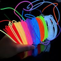 1/3/5M Portable Neon EL Wire Lights Super Bright Battery Operated for Cosplay Dress Festival Party Halloween DIY Christmas Decor