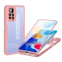 360 Full Body Screen Protector Transparent Case For Redmi Note 12 11 10 9 Pro 12s 11s 10s 9s 10A 10C 12C Shockproof Phone Cover