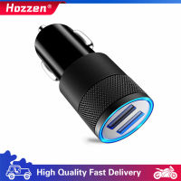 Hozzen 1A 2 USB พอร์ตที่ชาร์จแบตในรถ Universal การชาร์จอัจฉริยะ Dual USB ที่ชาร์จแบตในรถที่ชาร์จสำหรับไอโฟน Samsung โทรศัพท์ Android