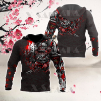 Samurai Warrior Sakura Japanese 3D Printed Zipper Hoodie Men Pullover Sweatshirt Hooded Jersey Tracksuits Outwear Casual {plenty}