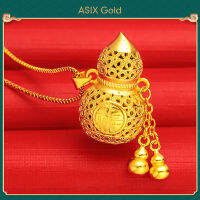 ASIX GOLD สร้อยคอจี้น้ําเต้านําโชค 24K สร้อยคอผู้หญิง สีไม่เปลี่ยนเป็นสีดํา ไม่ลอกออก