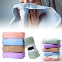 Hot Sale 30*60cm Soft Corals Fleece Towel Well-absorbing Bath Towel for Home Hand Face Shower Wont Pill Solid Color Home Garden