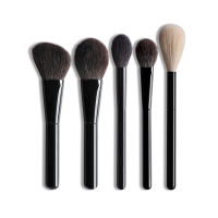 OVW DLH Makeup Brush Set Goat Hair Makeup Brushes for Eyeshadow Powder Foundation Cosmetic Tools Eyeliner Browbrush