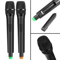 Dual Handheld Wireless Dynamic Microphones+LCD Receiver System Singing Speech