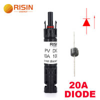 คุณภาพดี Risin MC4 IP67กันน้ำ DC ไดโอดพลังงานแสงอาทิตย์ปลั๊ก Multic Contact Diode Connector 10A 15A 20A 30A สำหรับระบบ PV พลังงานแสงอาทิตย์