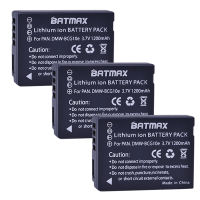 Batmax 3ชิ้น DMW-BCG10 dmw BCG10 BCG10E แบตเตอรี่กล้องสำหรับ Panasonic Lumix DMC-3 DD1 DMC-TZ8 DMC-TZ10 DMC-TZ18