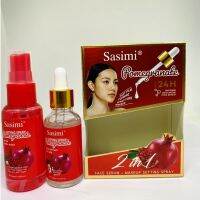 ▶️NO:S-12130 Sasami ซาซิมิ ทับทิม เฟซ เซรั่ม ช่วยลดเลือดจุดด่างดำ รอยด่างดำ  Sasami 2 in 1 Pomegranate พร้อมส่ง [ ของมีจำนวนจำกัด ]